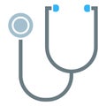 Stethoscope isolated icon, medicine and cardiology, heart rate and pulse Royalty Free Stock Photo