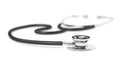 Stethoscope isolated on white background. Medical device.