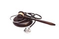 Stethoscope with judge gavel