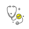 Stethoscope line icon