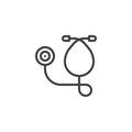 Stethoscope line icon