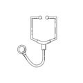 stethoscope line icon. Medicine  illustration for design Royalty Free Stock Photo