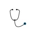 Stethoscope line icon vector illustration