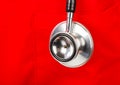 Stethoscope on medical coat