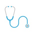 Medical stethoscope Isolated color sign