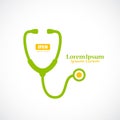 Stethoscope medical vector logo