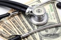 Stethoscope Money Royalty Free Stock Photo
