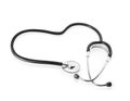 Stethoscope oisolated n a white background Royalty Free Stock Photo