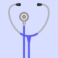 Stethoscope Symbol. Medical Acoustic Instrument