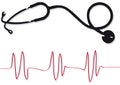 Stethoscope (vector) Royalty Free Stock Photo