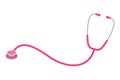 Pink Stethoscope Banner Vector Icon Royalty Free Stock Photo