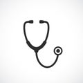 Stethoscope vector symbol Royalty Free Stock Photo