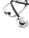 Stethoscope on white - 1 Royalty Free Stock Photo