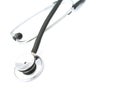 Stethoscope on white - 2 Royalty Free Stock Photo