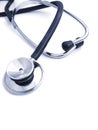 Stethoscope on white - 3 Royalty Free Stock Photo