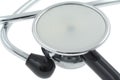 Stethoscope on white - real macro #2 Royalty Free Stock Photo