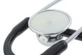 Stethoscope on white - real macro #3 Royalty Free Stock Photo