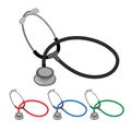 Stethoscopes vector collection design
