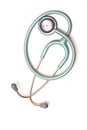 Stetoscope isolated on white Royalty Free Stock Photo