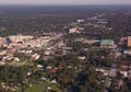 Stetson University and DeLand, FL downtown aerial view Royalty Free Stock Photo