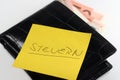 Steuern - wallet Royalty Free Stock Photo