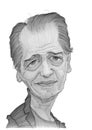 Steve Buscemi Caricature sketch Royalty Free Stock Photo