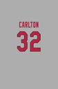 Steve Carlton, St. Louis Cardinals Jersey Back