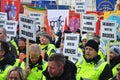 Stevedores protest at Port of Oslo