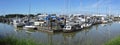 Steveston Paramount Marina Panorama Royalty Free Stock Photo