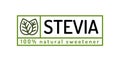 Stevia leaves badge natural sweetener substitute line style