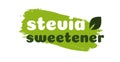 Stevia leaves symbol natural organic sweetener substitute