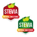 Stevia Natural sweetener label