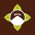 Stevia natural sweetener organic label