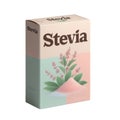 Stevia package isolated on white transparent background