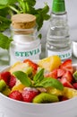 Stevia Products. Natural Sweetener. Royalty Free Stock Photo