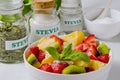 Stevia Products. Natural Sweetener. Royalty Free Stock Photo