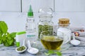 Stevia Products. Natural Sweetener. Royalty Free Stock Photo