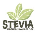 Stevia sweetener green leaf dietary supplement Royalty Free Stock Photo