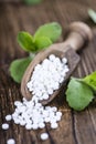 Stevia sweetener pills Royalty Free Stock Photo