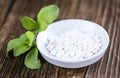 Stevia sweetener pills Royalty Free Stock Photo