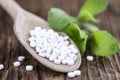 Stevia sweetener pills Royalty Free Stock Photo