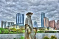 Stevie Ray Vaughan Memorial, Lady Bird Lake, Austin, Texas Royalty Free Stock Photo