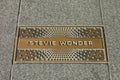 Stevie Wonder Plaque Royalty Free Stock Photo