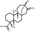 Steviol structural formula Royalty Free Stock Photo