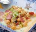 Stew of chick peas Royalty Free Stock Photo