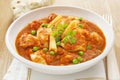 Stew Chicken Casserole with Peas and Baby Sweetcorn Royalty Free Stock Photo