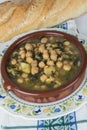 Stew of chickpeas and spinach Royalty Free Stock Photo