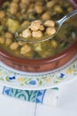 Stew of chickpeas and spinach Royalty Free Stock Photo