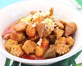 Stew of okras Royalty Free Stock Photo