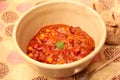 A stew of red beans, meat and corn Royalty Free Stock Photo